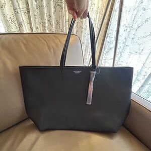 2016 Limited Edition Victoria's Secret Large Black Bag Tote & Sequin Mini Tassel